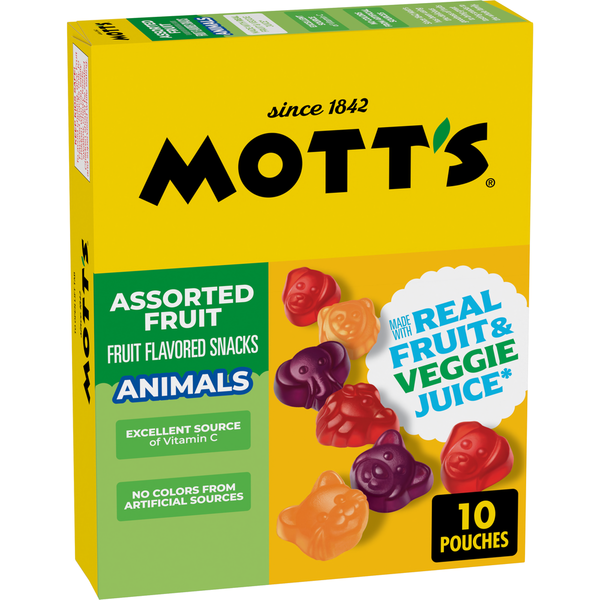 Mott's Gluten Free Animals Assorted Fruit Flavored Snacks Same-Day