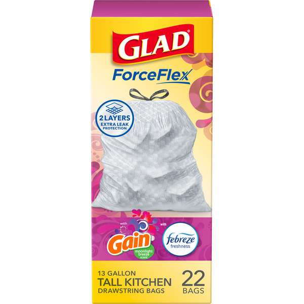 Glad ForceFlex Kitchen Trash Bags - Thumbnail 5