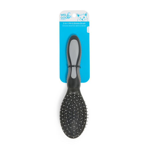 Well & Good 2-in-1 Pin & Bristle Brush for Cats