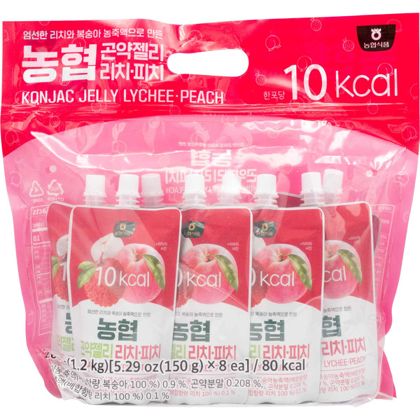 NONG HYUP Lychee & Peach Konjac Jelly