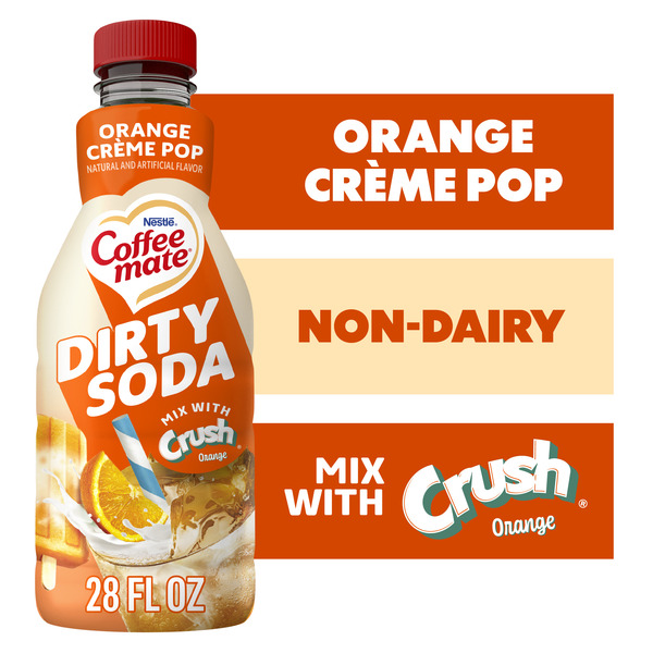 Coffee mate Dirty Soda Creamer Orange Crème Pop Flavored Liquid