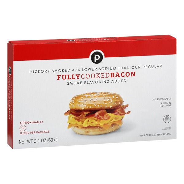 Publix Bacon, Fully Cooked, Hickory Smoked (2.1 oz) Instacart