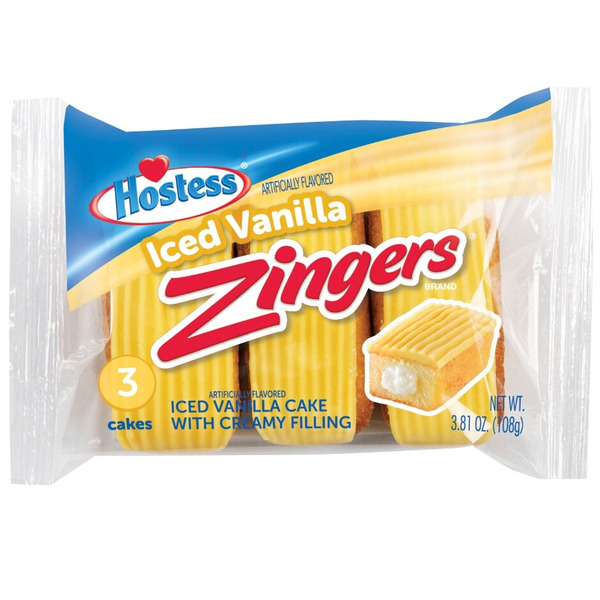 Hostess Iced Vanilla ZINGERS Single Serve Same-Day Delivery