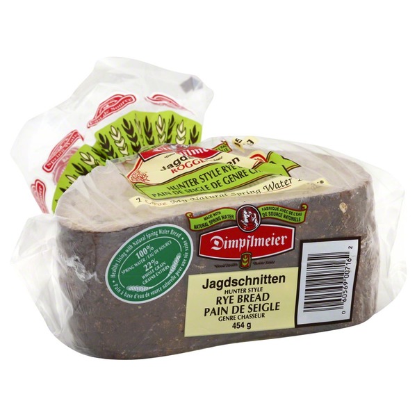 Dimpflmeier Bread Hunter Style Rye Jagdschnitten 454 G From