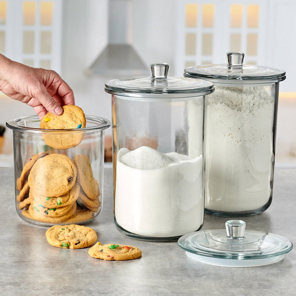 ANCHOR HOCKING ミルクガラス　シェルシリーズ27点セット Amazon.com: Anchor Hocking Heritage Hill 1/2 Gallon Glass Jar with