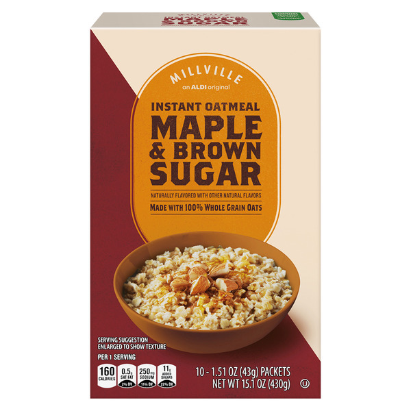 Millville Maple and Brown Sugar Instant Oatmeal