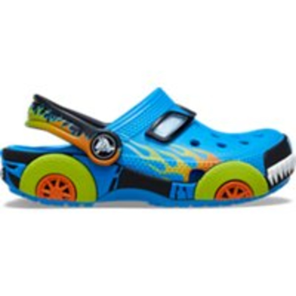 Crocs Boys' Classic I AM Monster Truck Clogs, Size 4 Infant - Neon Ocean