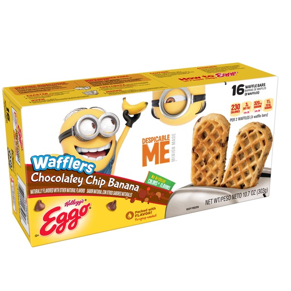 Eggo Wafflers Chocolatey Chip Banana 10 7 Oz Instacart