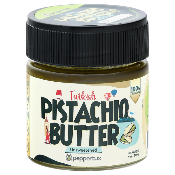 Peppertux Unsweetened Turkish Pistachio Butter Same-Day Delivery