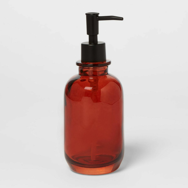Threshold Amber Apothecary Glass Soap & Lotion Dispenser