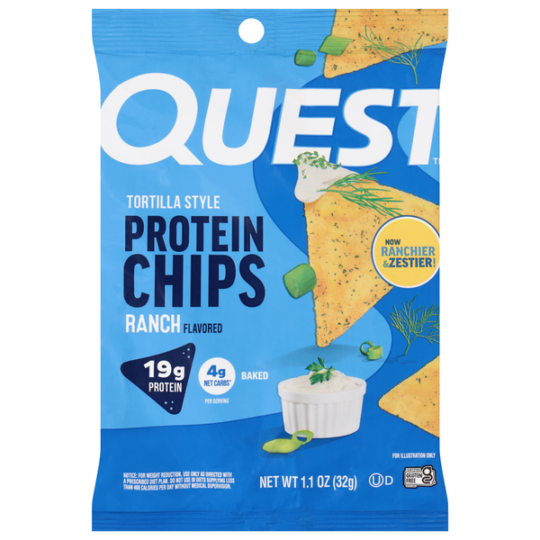 Quest Tortilla Style Ranch Flavor Protein Chips