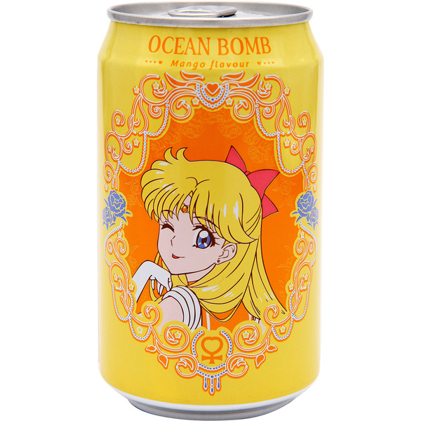 OCEAN BOMB Mango Flavor Sailor Moon Sparkling Water