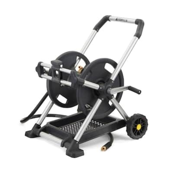 Gorilla 200 Ft. Aluminum Zero Rust Premium Mobile Hose Reel