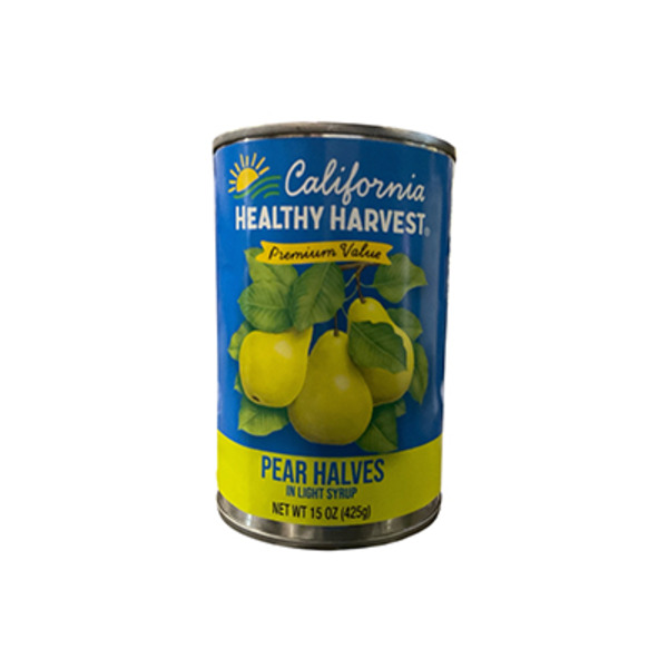 California Healthy Harvest Bartlett Pear Halves in Light Syrup