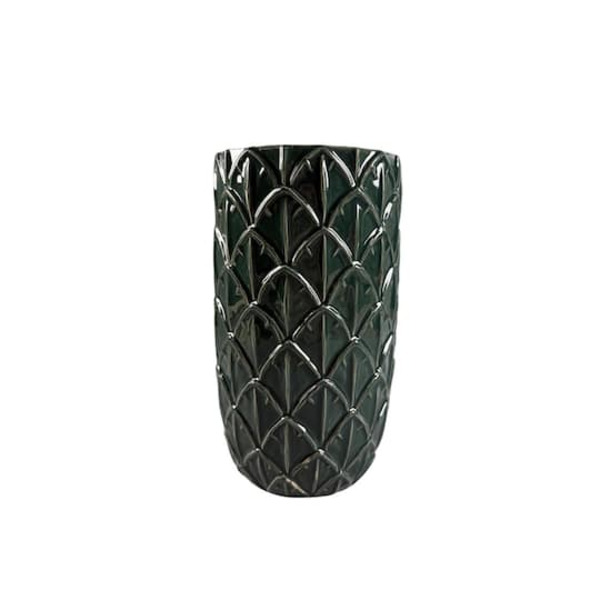 Ashland Ceramic Artichoke Vase - Dark Green
