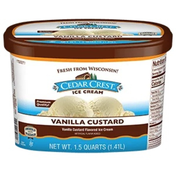 Cedar Crest Vanilla Custard Flavored Ice Cream Same-Day Delivery