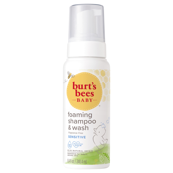 Burt's Bees Baby Shampoo Wash, Foaming, Fragrance Free