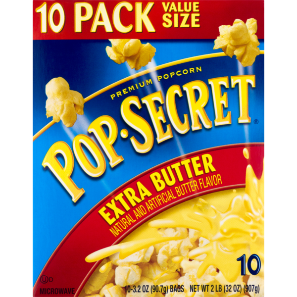 PopSecret Extra Butter Microwave Popcorn (3.2 oz) from Walmart Instacart