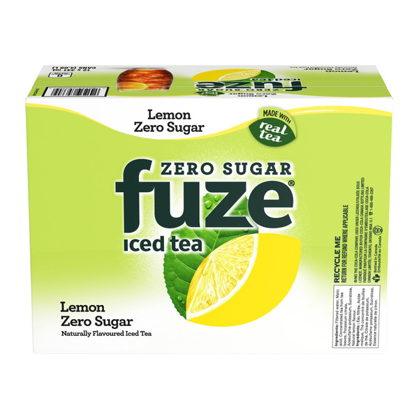 FUZE Iced Tea Zero Sugar Lemon Cans Same-Day Delivery | Rexall