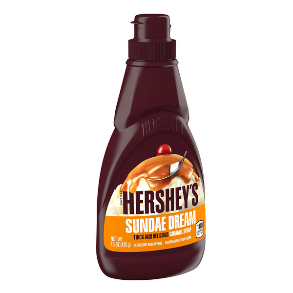 Hershey's Sundae Dream Caramel Syrup Bottle, 15 oz Same-Day