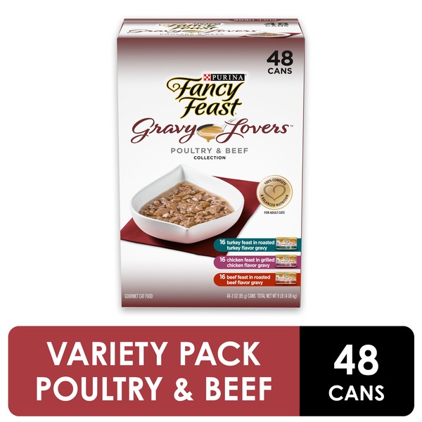 Fancy Feast Gravy Wet Cat Food Variety Pack, Gravy Lovers Poultry