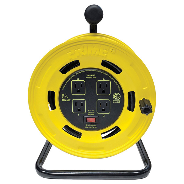 Prime 4-Outlet Extension Cord Reel