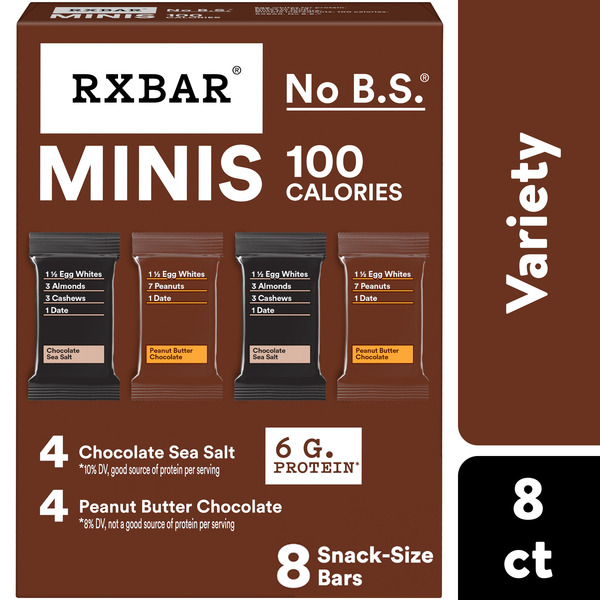 mini bare RXBAR Minis Variety Pack Protein Bars, Protein Snack Bars Same-Day