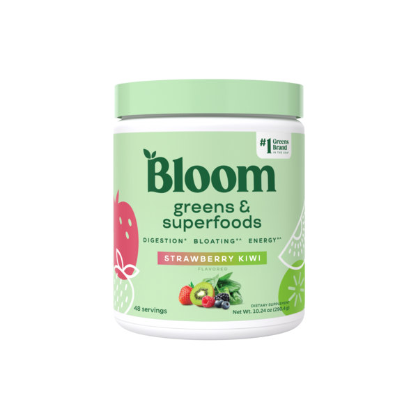 Bloom Greens & Superfoods Strawberry Kiwi Flavored Powder, 50