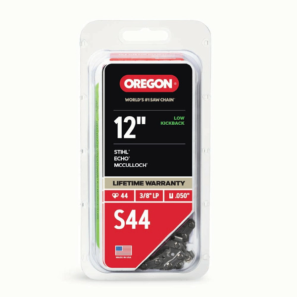 Oregon S44 44 Link Replacement Chainsaw Chain For 12-in , 0.05-in Gauge , 3/8-in Pitch