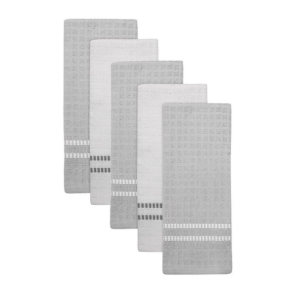 The Big One ® 5-Piece Terry Kitchen Towel Set, Neutral Gray