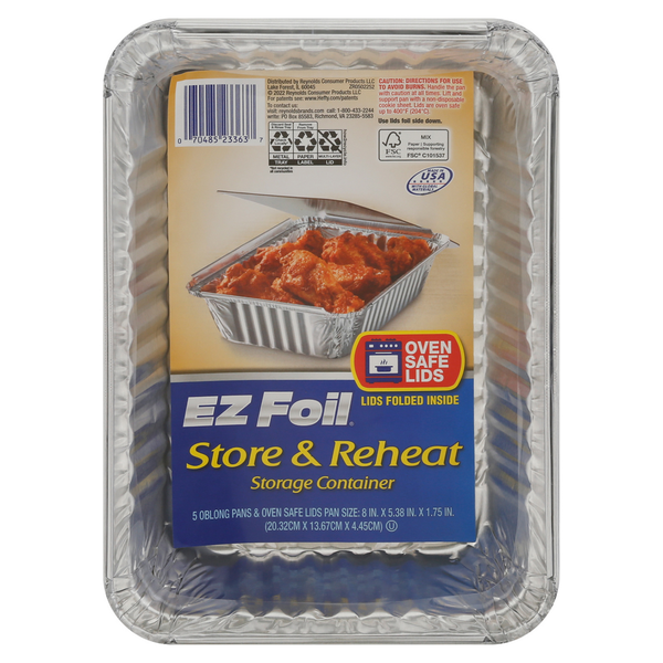 Hefty EZ Foil Pans & Lids, Store & Reheat Same-Day Delivery or