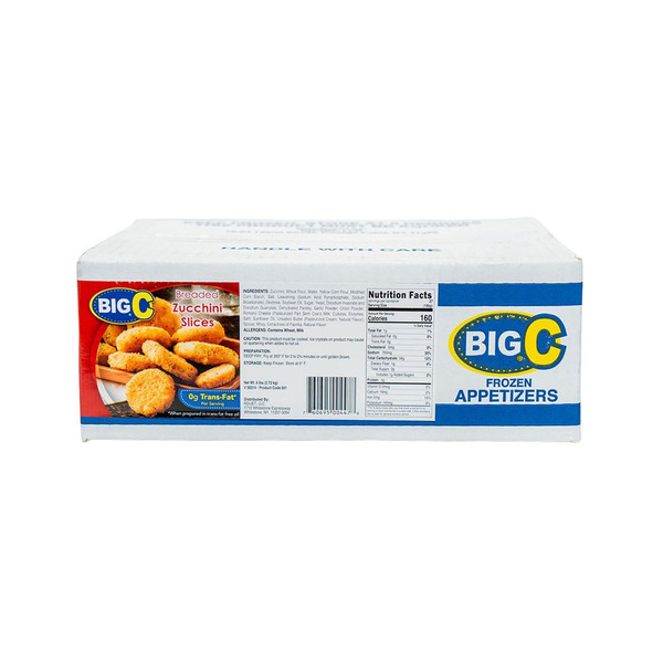 Frozen Big C - Breaded Zucchini Slices - 6 lb Box