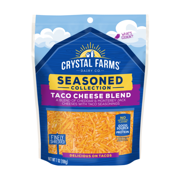 Crystal Farms Seasoned Collection Taco Cheese Blend Same-Day