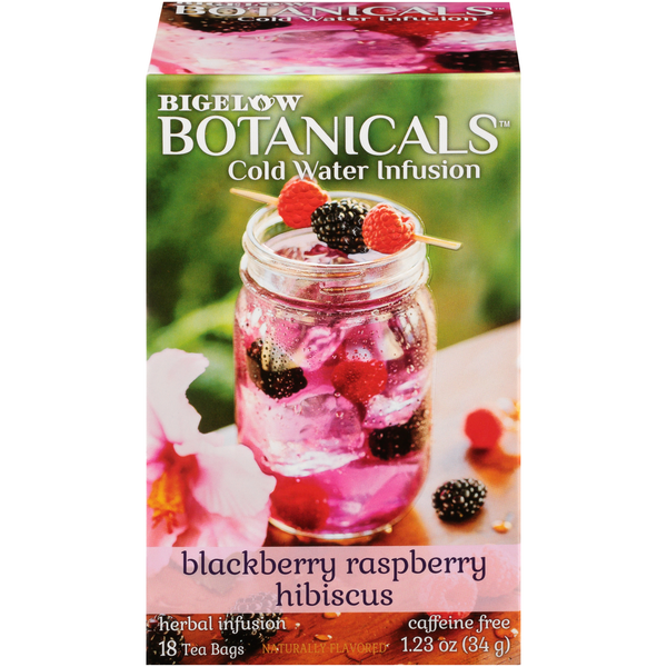 Bigelow Caffeine Free, Blackberry Raspberry Hibiscus, Cold Water Infusion,  Tea Bags Same-Day Delivery or Pickup | Foodtown