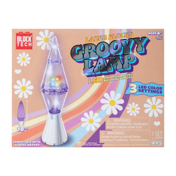 Block Tech Lazer Blocks Groovy Lamp LED Building Blocks Set
