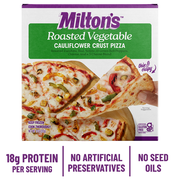 Milton's Cauliflower Crust Pizza, Roasted Vegetable Same-Day