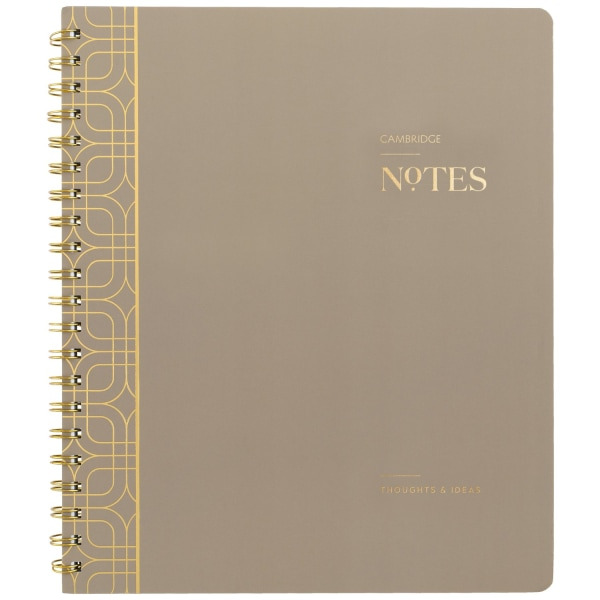 Cambridge Workstyle 80 Sheets Notebook, 8 1/2 x 11 in - Timeless Taupe