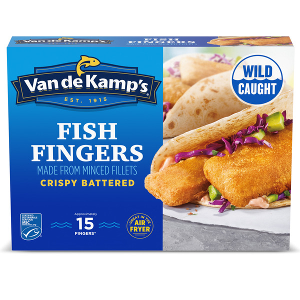 Van de Kamp's Crispy Battered Fish Fingers, Frozen Same-Day