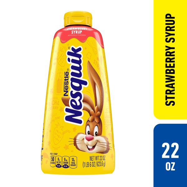 Nestlé NESQUIK Strawberry Flavored Syrup Same-Day Delivery or