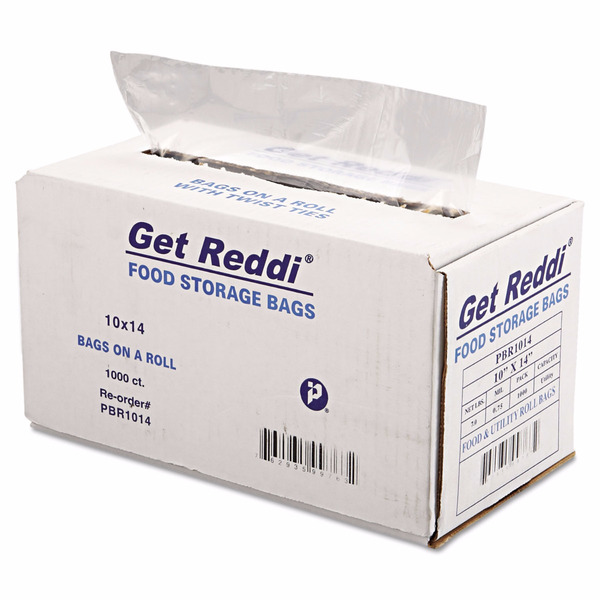 Get Reddi- 10x14 Clear Poly Bags - 1000 ct