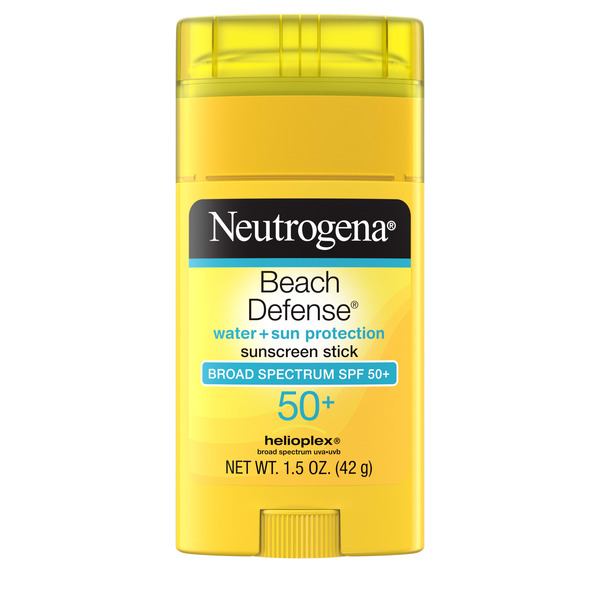 Neutrogena Beach Defense Sunscreen Stick SPF 50+, Face & Body, 1.5 oz - 1.5 oz
