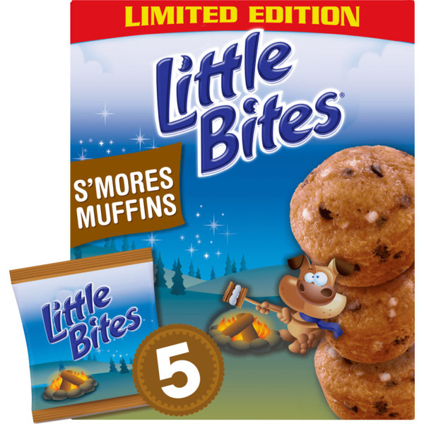 Entenmann's Little Bites, 5 ct, S'mores, Muffins, 7.5 oz Same-Day
