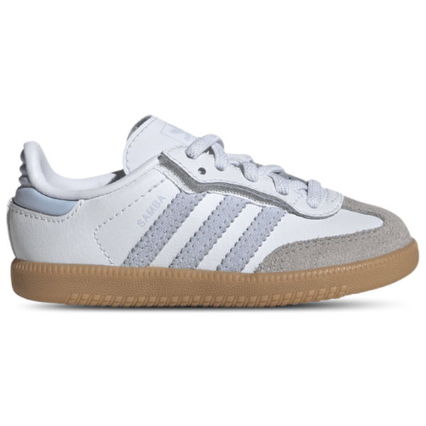 adidas Kids' Toddler Samba OG Comfort Closure Casual Shoes, Size 5 - Cloud White/Crystal Sky/Gum