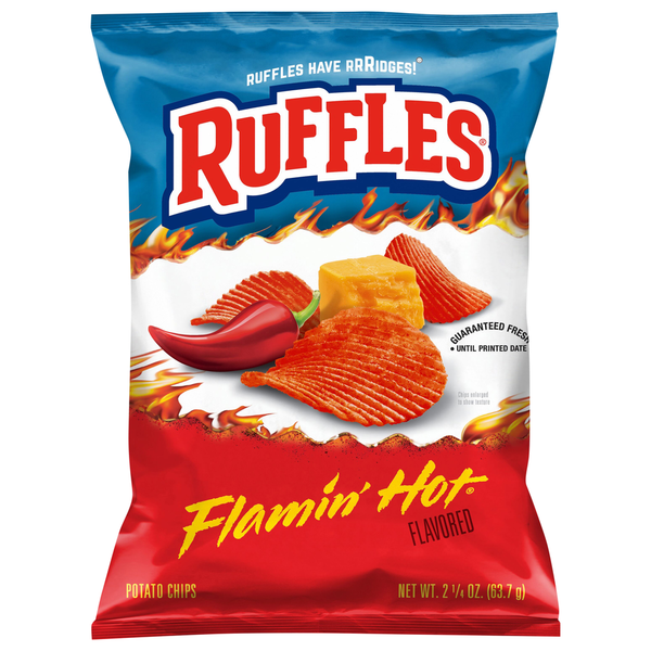 Ruffles Flamin' Hot Flavored Potato Chips