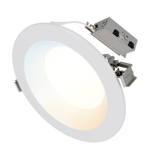 Halo Rl 6 In. Selectable Cct Direct Mount Canless Recessed Led Downlight, 750-lumens With D2w Option, Indoor, White