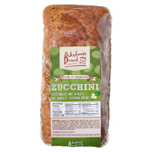 Bakehouse Bread Company Zucchini Bread