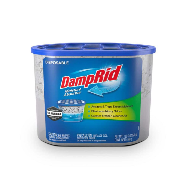 Damprid 18 Oz. Disposable Moisture Absorber With Activated Charcoal