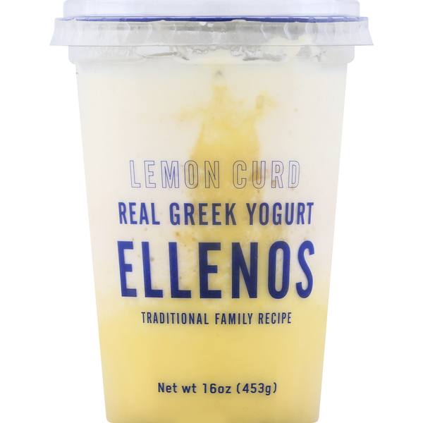 Ellenos Greek Yogurt, Real, Lemon Curd (16 oz) Instacart