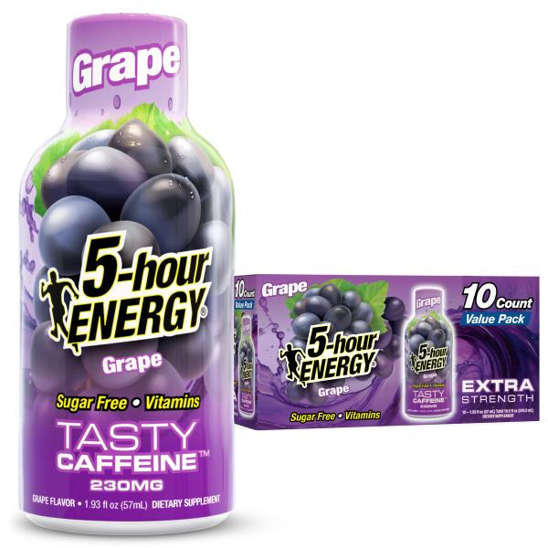 5-hour ENERGY Extra Strength Grape Energy Shot Value Pack Same-Day