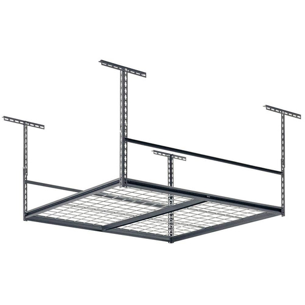 Muscle Rack 47 In. W X 28 In. H X 47 In. D Adjustable Height Metal Heavy-duty Overhead Garage Storage Rack In Silver Vein